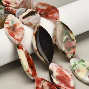 Dyed Natural Fire Crackle Agate Beads Strands