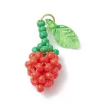 Glass Seed Beaded Rose Pendants
