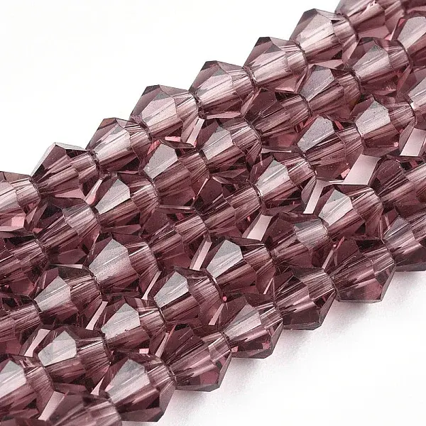 Bicone Glass Beads Strands
