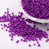 12/0 1.5-2mm Baking Paint Glass Seed Beads Loose Spacer Beads
