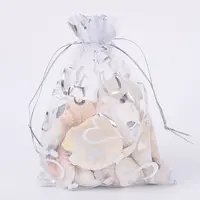 Heart Printed Organza Bags
