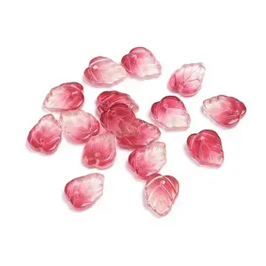 Two-Tone Transparent Glass Charms