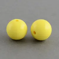 Chunky Bubblegum Round Acrylic Beads