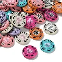 Printed Opaque Acrylic Beads