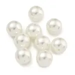 Baking Painted Pearlized Glass Pearl Round Beads