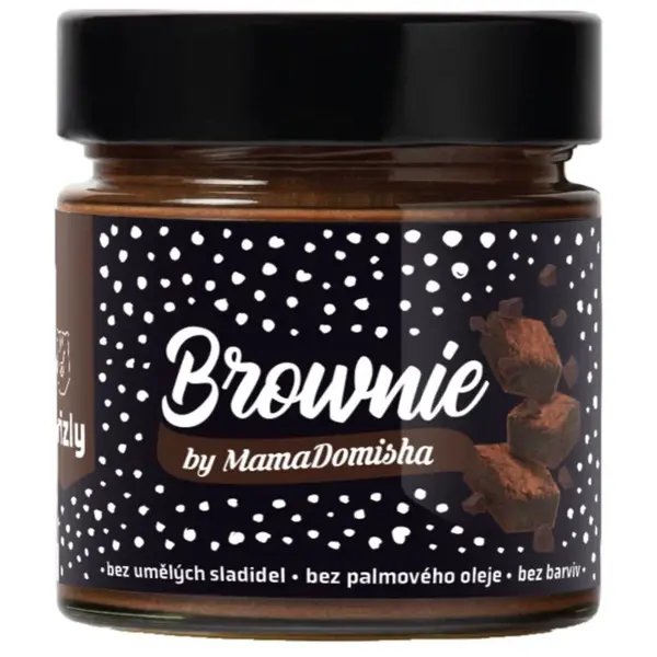 Grizly Brownie by MamaDomisha orechová nátierka s čokoládou 250 g