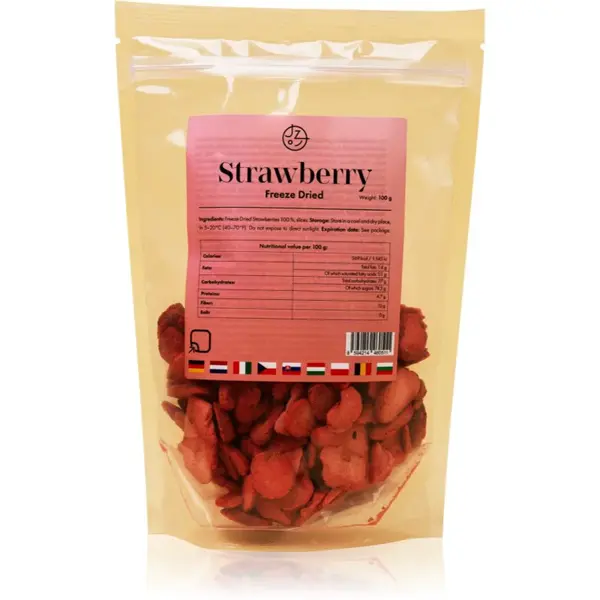 Jeme zdravo Lyofilizované jahody mrazom sušené ovocie 100 g