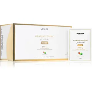 Venira Kolagénový drink 50+ prášok na prípravu nápoja pre krásne vlasy, pleť a nechty príchuť Strawberry-Lime 30 ks