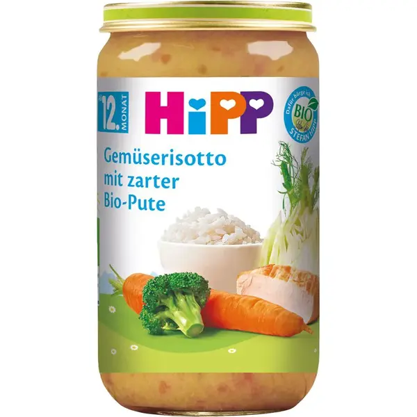 Hipp BIO zeleninové rizoto s morčacím mäsom detský príkrm 250 g