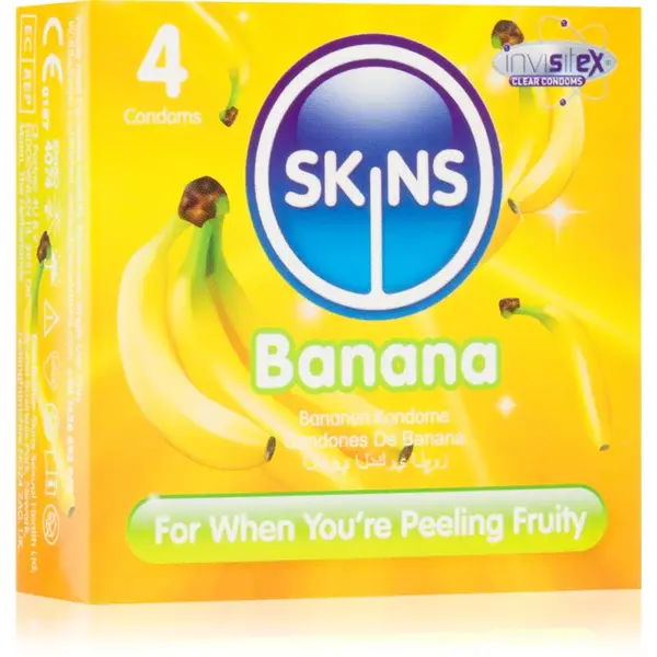 Skins Banana kondomy 4 ks