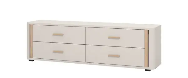 Tv stolek briony - kašmír/dub artisan