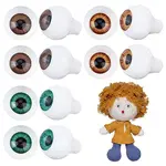 6 Pairs 3 Colors Teardrop Shaped Acrylic Doll Craft Eyes