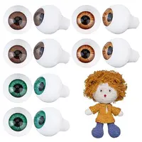 6 Pairs 3 Colors Teardrop Shaped Acrylic Doll Craft Eyes