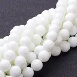 Synthetic White Agate Beads Strands