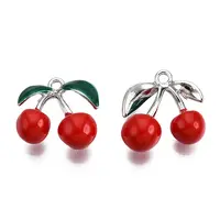 Rack Plating Alloy Enamel Pendants