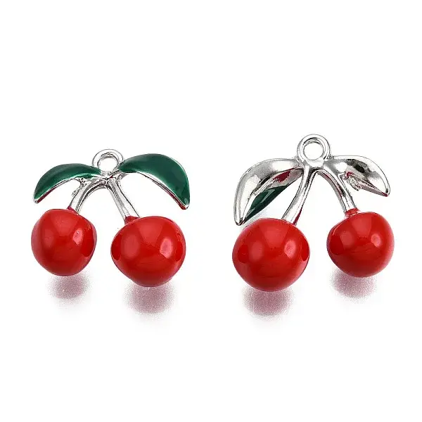 Rack Plating Alloy Enamel Pendants