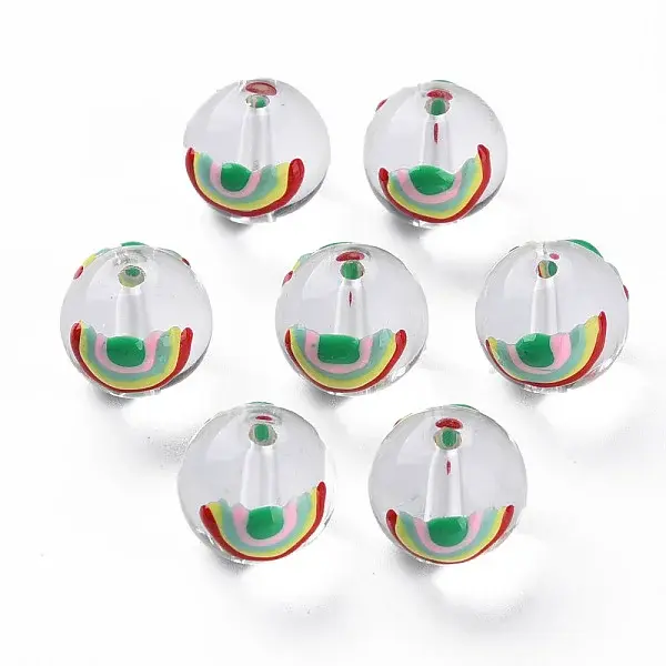 Transparent Glass Enamel Beads