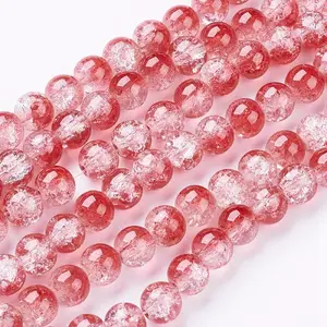 Crackle Glass Beads Strands