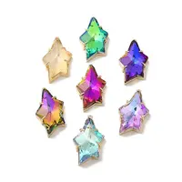 Light Gold Brass Glass Pendants