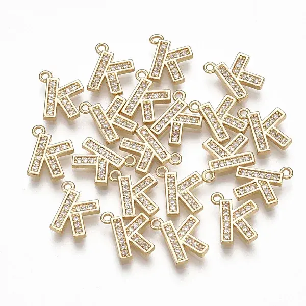 Brass Cubic Zirconia Charms