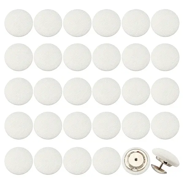 32 Sets Cloth Cap Nail Button