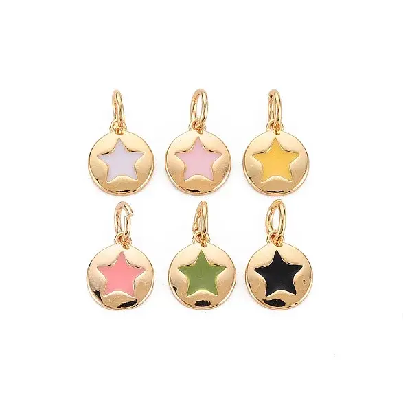 Brass Enamel Charms