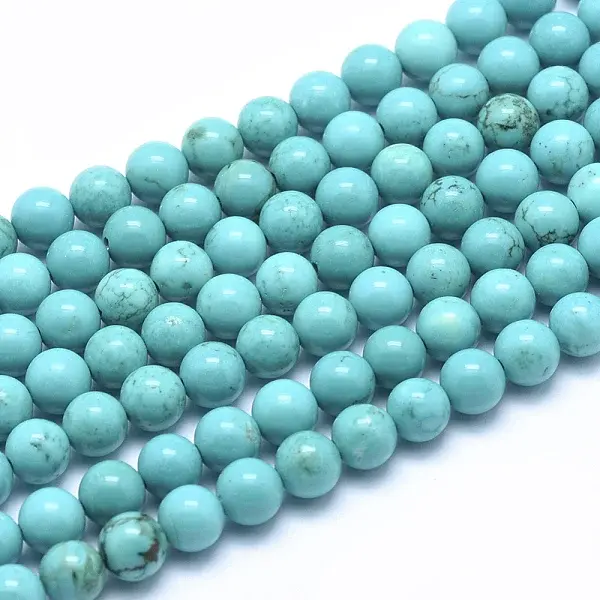 Natural Howlite Round Beads Strands