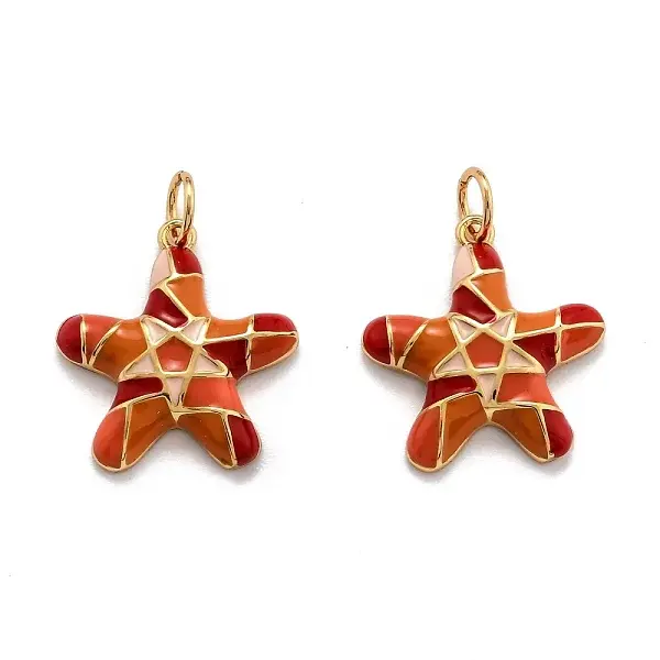 Brass Enamel Pendants