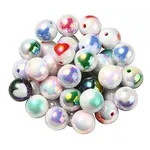 UV Plating Rainbow Iridescent Acrylic Beads
