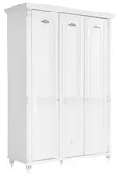 Trojdverová šatníková skriňa carmen - biela