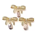 Bowknot Brass Micro Pave Cubic Zirconia Brooches for Women