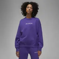 Jordan wmns wordmark fleece crew xl