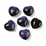 Natural Agate(Dyed & Heated) Heart Palm Stone