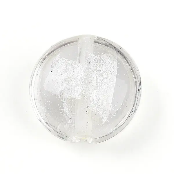 Handmade Silver Foil Glass Beads