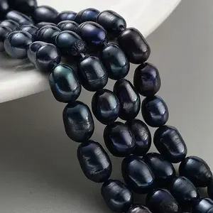 Dyed Natural Cultured Freshwater Pearl Beads Strands
