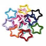 Spray Painted Iron Key Snap Hook Clasps for Keychains