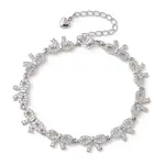 Brass Bowknot Link Chain Bracelets