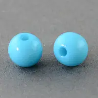 Solid Chunky Acrylic Ball Beads