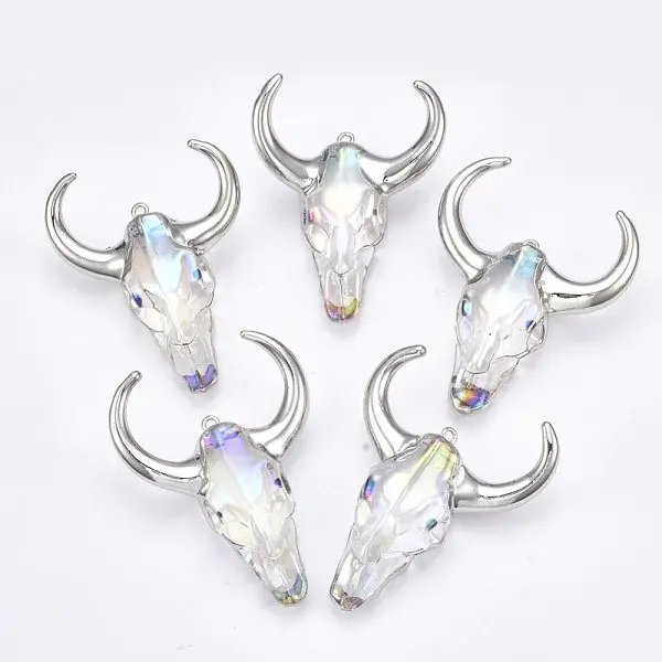 Electroplate Glass Big Pendants