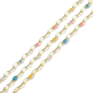 Rack Plating Brass Dapped Chains