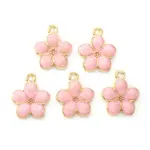 Light Gold Plated Alloy Enamel Pendants