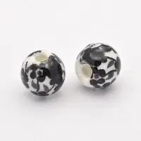 Handmade Printed Porcelain Beads