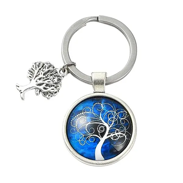 Alloy Glass Keychains