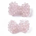 Plating Acrylic Woven Beads