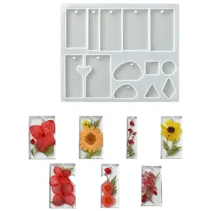 DIY Geometrical Shape Pendant Silicone Molds