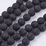 Natural Lava Rock Stone Bead Strands