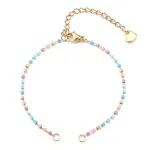Glass Seed Beaded Link Bracelet Making