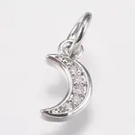 Brass Micro Pave Cubic Zirconia Charms