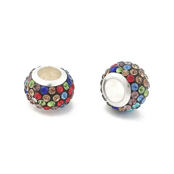 Rondelle Polymer Clay European Beads