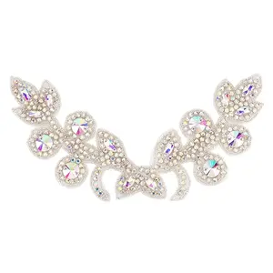 Flower Pattern Rhinstone Appliques